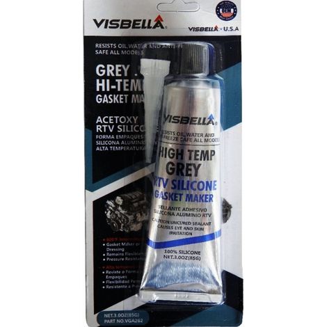 TRADE SHOP - Silicone Sigillante Neutro Rtv Grey Resistente Fino 600 Gradi Giunti Acqua Olio -