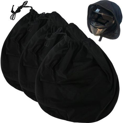 3er Set Helmtaschen 46x44cm mit Kordelzug für Motorrad-, Ski- und Fahrradhelme (1/5)