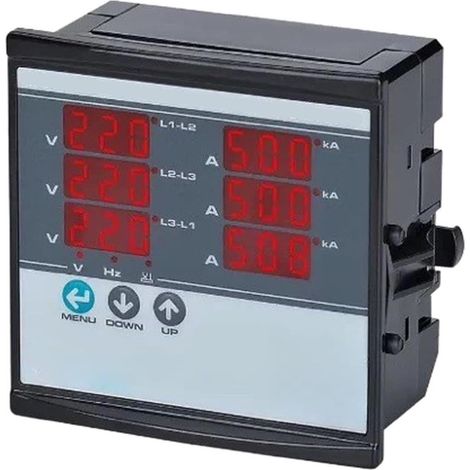 Ampèremètre numérique triphasé 220 V (1/5)