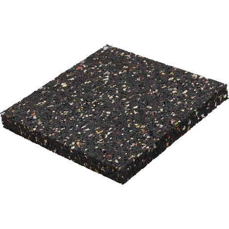 20 Cales pour Lambourdes 90x90x10 mm Caoutchouc Recyclé Protection Humidité Réduction Bruit Terrasse Bois Extérieur (1/4)