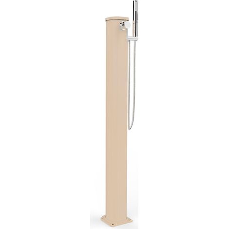 Doccia Solare da Esterno Giardino 20L Miscelatore e Doccetta Mobile Arkema Jolly Go Champagne Bronze (1/5)