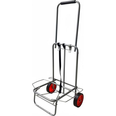 Faltbarer Einkaufswagen mit Gummiseilen, Stahlrahmen