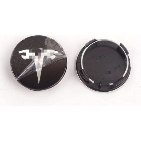 4 enjoliveurs 56 mm, enjoliveurs, Autocollant Logo avec enjoliveur, pièces Automobiles pour Tesla Model 3 Model X Model S. B