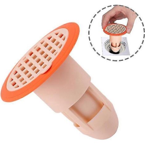 Couvercle de protection pour siphon de sol, contrôle des odeurs d'égout, bloqueur d'odeurs et d'insectes, protection anti-cafards pour salle de bain et toilettes (1/5)