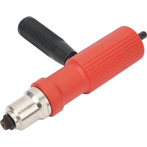 Kit adaptateur pour riveteuse électrique, poignée en métal dur, clé, outils à main, rouge (1/5)