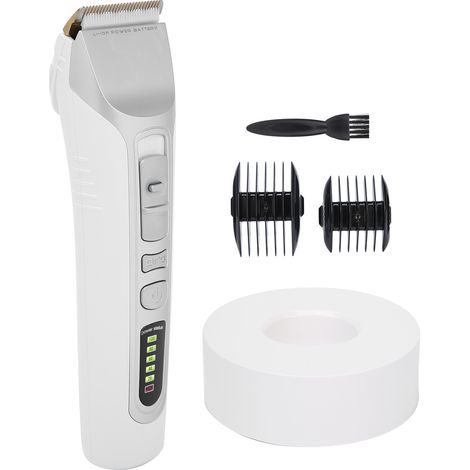 Tondeuse à cheveux électrique pour homme avec sabots de guidage, écran LCD, prise US 100-240 V (1/5)