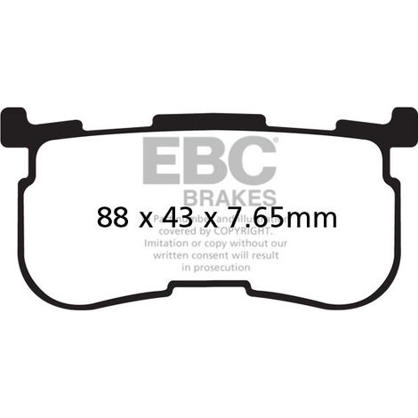 Pastillas de freno EBC FA641/4V V-PAD (juego para 1 disco)