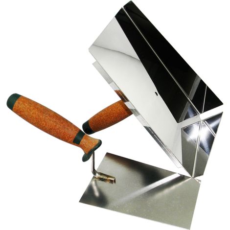 CONTOO Fugblech Edelstahl 245x155mm + Trapezkelle 180mm KORKGRIFF CT04 (1/5)