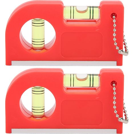 2 mini niveaux magnétiques pour l'extérieur et la maison - Outils de mesure en plastique (1/5)