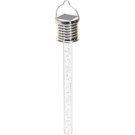Lampioncino segnapassi Led Stick 0,012W Cromato in acciaio con pannello solare IP44 RGB con sensore crepuscolare Aigostar (1/2)