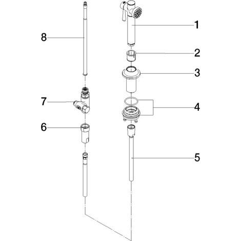 DORNBRACHT 27718809-42 Ensemble douchette de rinçage VAIA 27718809