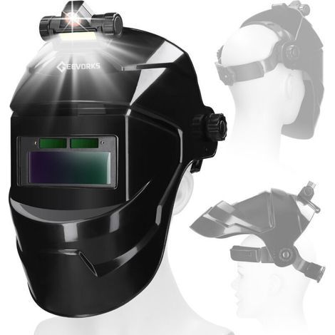 Vraie Couleur Masque De Soudure Automatique.Casque Soudure Auto Assombrissement Solaire Grande Vue Casque de Soudure.A (1/5)