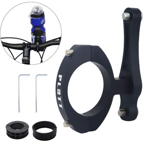 Adapter für Fahrrad-Trinkflaschenhalterung, Adapter aus Aluminiumlegierung für Mountainbike-Trinkflaschenhalterung, Klemmhalterung für Fahrradlenker