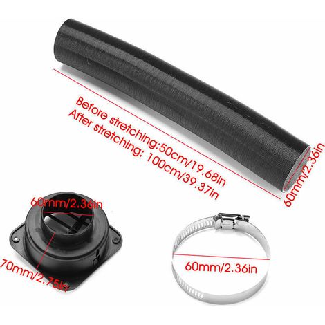 Tuyau chauffant flexible de 60 mm + sortie d'air chaud pour chauffage diesel Webasto Eberspacher (1/3)