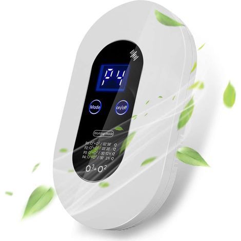 Purificatore d'aria con ozono, 5W, 130 mg/h, 4 modalità operative, LCD, bianco (1/2)