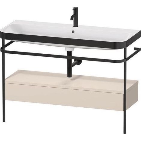 Duravit Happy D.2 Plus c-bonded Set mit Metallkonsole und (1/4)