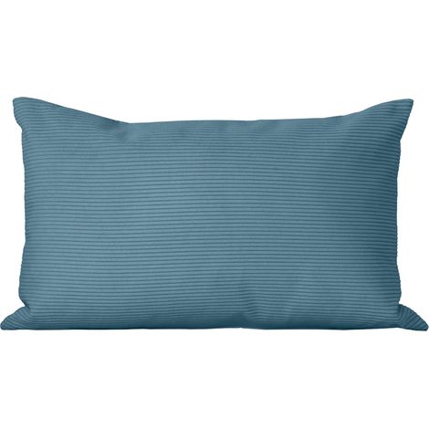 Rechteckiges Kissen 30x50cm Cord blau Dune