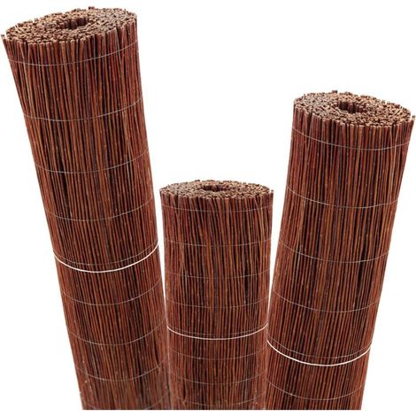 – Clôture en osier 5m x 120cm – Brise-vue naturel en bois de saule – Montage facile avec fils galvanisés – Pour jardins et balcons (1/5)