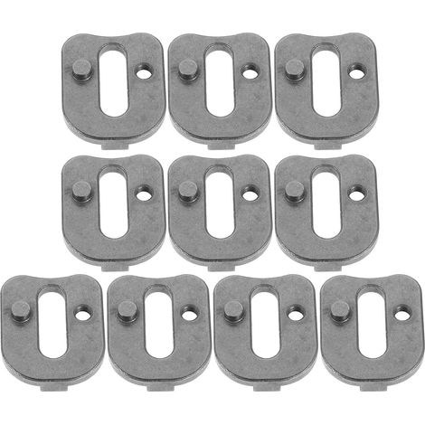 Set mit 10 Kettenspannungs-Einstellblöcken für 10/12/16"-Elektrokettensägen, einfache Spannungseinstellung, verhindert Kettenschlupf und verlängert die Lebensdauer.