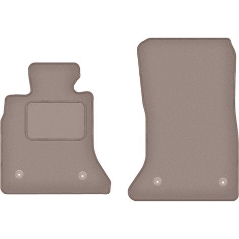 Alfombrillas delanteras para BMW 5 F10 berlina (velcro) (2010-2013) beige (1/5)