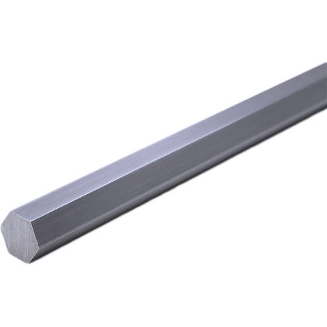 Barre Hexagonale Acier Doux, l. 25mm, L 1m ( Prix pour Lot de 2 )