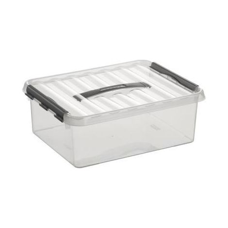Sunware Aufbewahrungsbox Q-Line mit Deckel 40 x 30 cm 12 L transparent Boxen, Körbchen & Kisten (1/3)