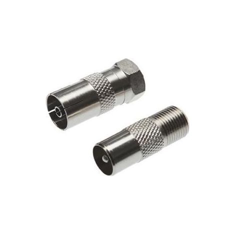 Adaptateur Satellite - APM - 411010 - Femelle Coaxial - Mâle - Nickel