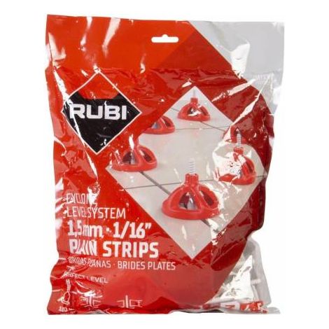 Rubi – Lot de 2400 bases plates 1,5 mm – Compatible avec système de nivellement CYCLONE – Retrait par impact – Pour carreaux jusqu'à 18 mm (1/2)