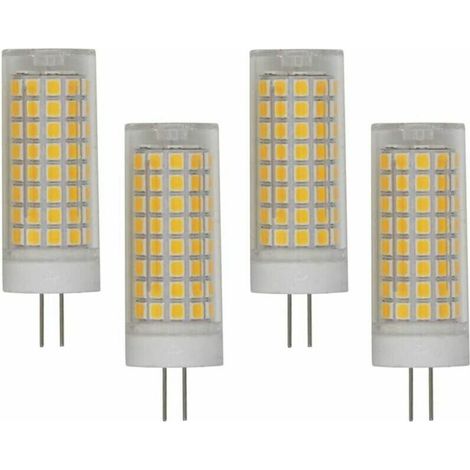 Ampoule LED G4 dimmable 10W (équivalent au remplacement d'une lampe halogène 100W) Lumière de maïs LED blanc chaud 3000K, adaptée aux lampes suspendues du salon familial et de la chambre, culot G4 à d
