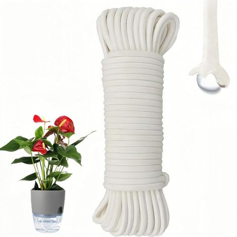 Beyamis Cordon d'arrosage automatique de 4 mm pour les vacances, 9,75 m (32 pieds), système d'arrosage automatique pour plantes en pot, idéal pour les violettes africaines. (1/4)