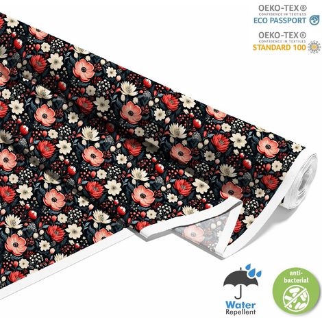 TESSUTI DECORATIVI PER ESTERNI OXFORD - Motivo Fiori I DX5216 (1/5)