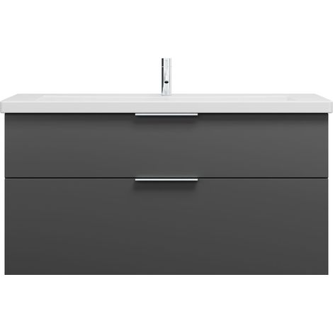 burgbad Eqio lavabo cerámico con mueble bajo para lavabo, anchura
