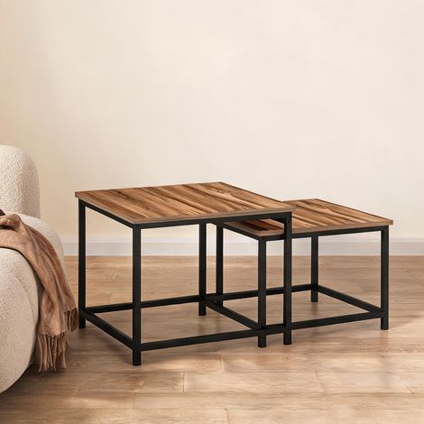 Table basse en panneau de particules 60 x 60 x 45 cm (1/5)