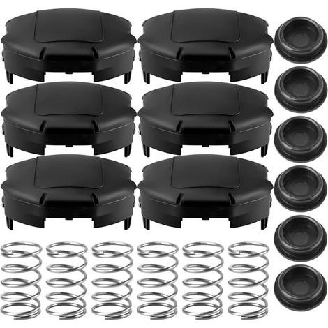 Ersatzabdeckung für Rasentrimmerkopf-Kit 400, kompatibel mit den Modellen -225-230 PAS-225, enthält X472000070 V494000840 (6 Stück)