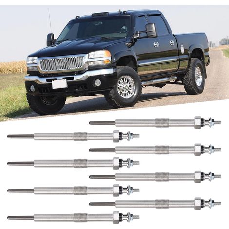 Lot de 8 bougies de préchauffage pour chauffage diesel compatibles avec CHEVROLET SILVERADO DRX00057 (1/5)