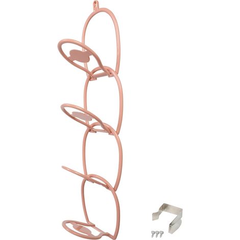 Crochets muraux adhésifs pliables pour vêtements, chapeaux, écharpes, serviettes, support mural (Rose) (1/5)