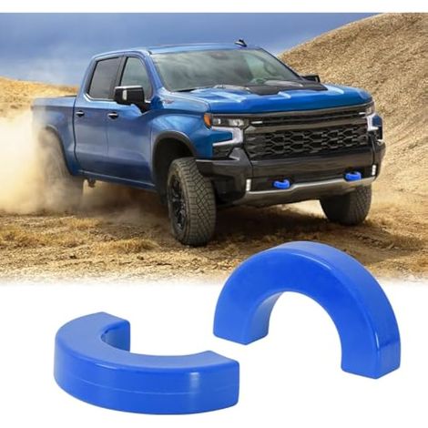 Housses de crochets de remorquage (bleu, Chevy Silverado 1500 2007-2024) (1/5)