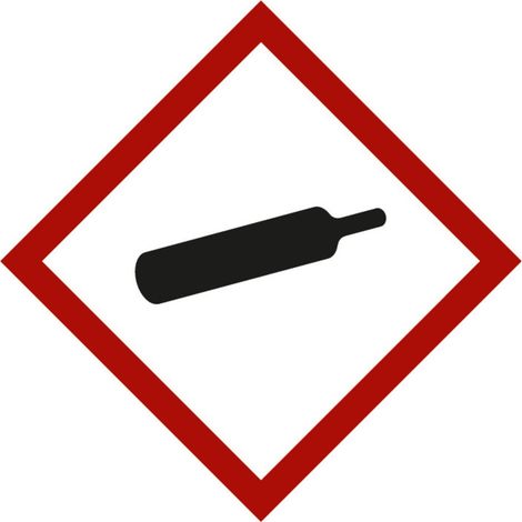 Gefahrstoffsymbol Gasflasche, Typ: 03037