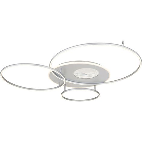 Globo - plafón - INVERTINA - plateado - aluminio - LED -