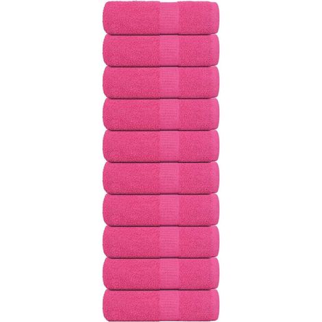 Filiyano-Serviettes d'invités FROGN, lot de 10, roses, 30 x 50 cm, 360 g/m² (1/5)