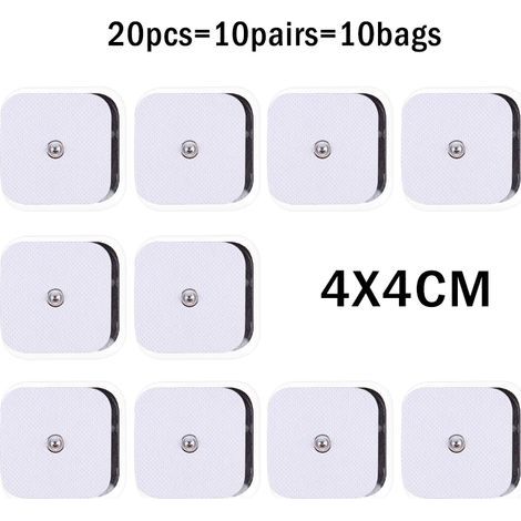 Lot de 10 électrodes 44cm pour appareil d'acupuncture et de physiothérapie TENS/EMS (stimulateur nerveux et musculaire, masseur amincissant) 00914