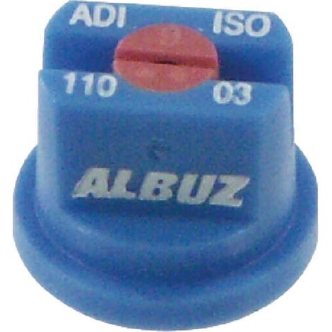 Tobera est谩ndar doble chorro plano ADI 110掳 03 azul cer谩mica Albuz ALBUZ ADI11003