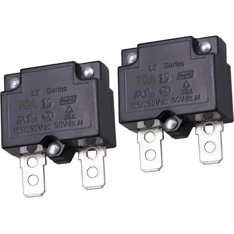 disjoncteurs thermiques à réarmement automatique série L2 10 A, fusible 50 V CC (1/4)