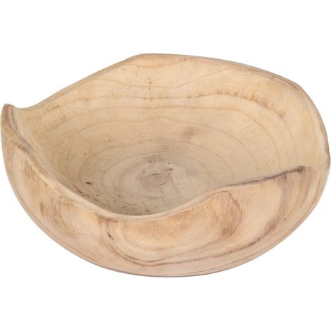 Natürliche Holzschale für Heim- und Küchendekoration