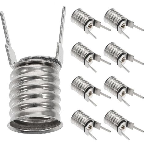Douille E10 à visser 10 pièces en cuivre pour ampoules LED adaptées aux lampes de table et boîtiers de distribution pour étudiants (1/5)