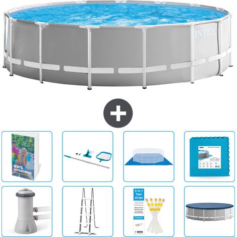 Prism Frame Pool Rund - 457x122 cm - 9-teilig S539