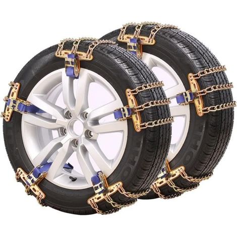 Chaînes à Neige de Voiture, Chaînes à Neige de Voiture à Anti-dérapantes pour Pneus de pour Camions SUV