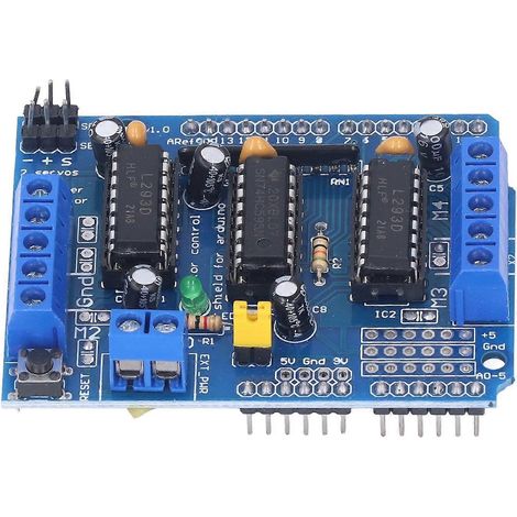 Carte de commande de moteur CC, module d'extension de moteur pas à pas L293D, compatible avec Duemilanove