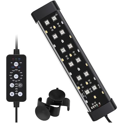 Submersible LED Aquarium Light, Full Spectrum Lamp with Colours and Brightness Levels for Tray (1/5)