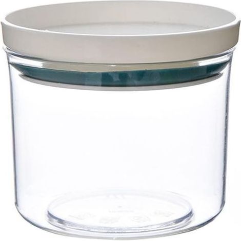 Pot en plastique transparent résistant à l'humidité avec couvercle, boîte de rangement pour céréales dans un organisateur de choses (250ml) (1/5)